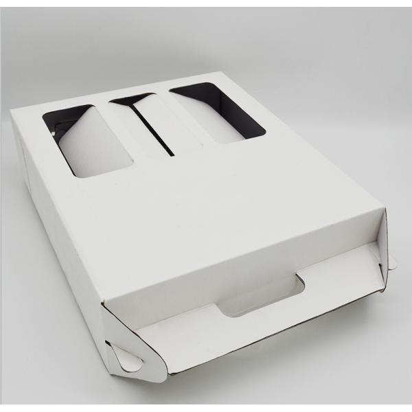 custom collapsible cellar door foldable corrugated two three bottles wine bottle carrier