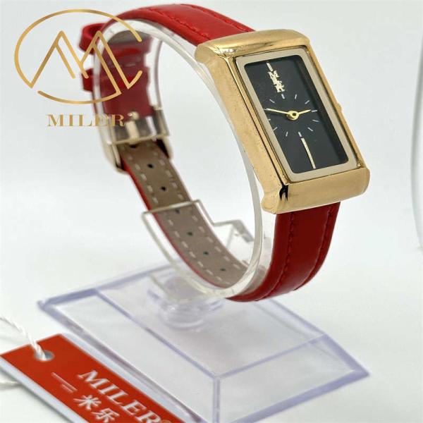 ML-111 Personalized Leather Strap Quartz Watch / Quartz Wrist Watch for Ages 18-45