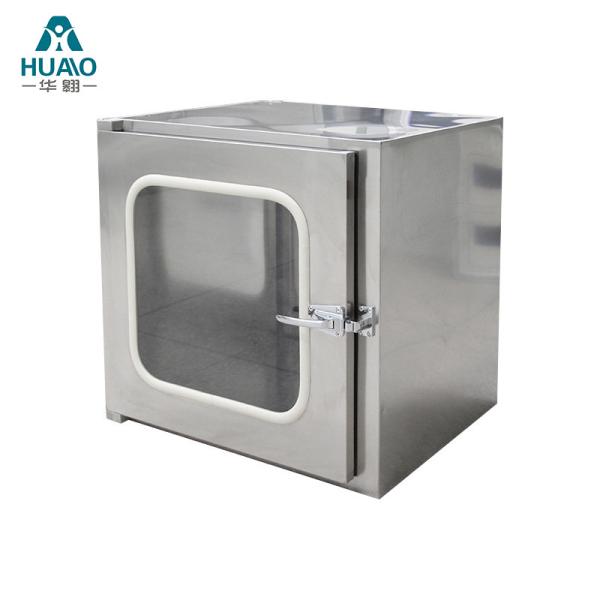Stainless Steel 304 Transmission window Interlock Pass Box with UV lamp Internal