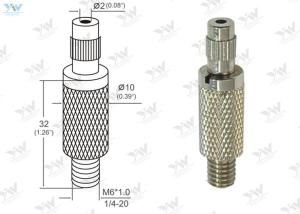 Φ10mm Brass Material Lock Cable Grippers Nickel Finishing With  Security Cap