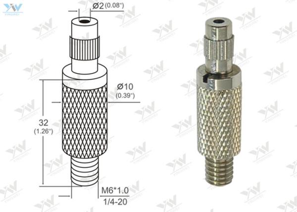 Quality Φ10mm Brass Material Lock Cable Grippers Nickel Finishing With  Security Cap for sale