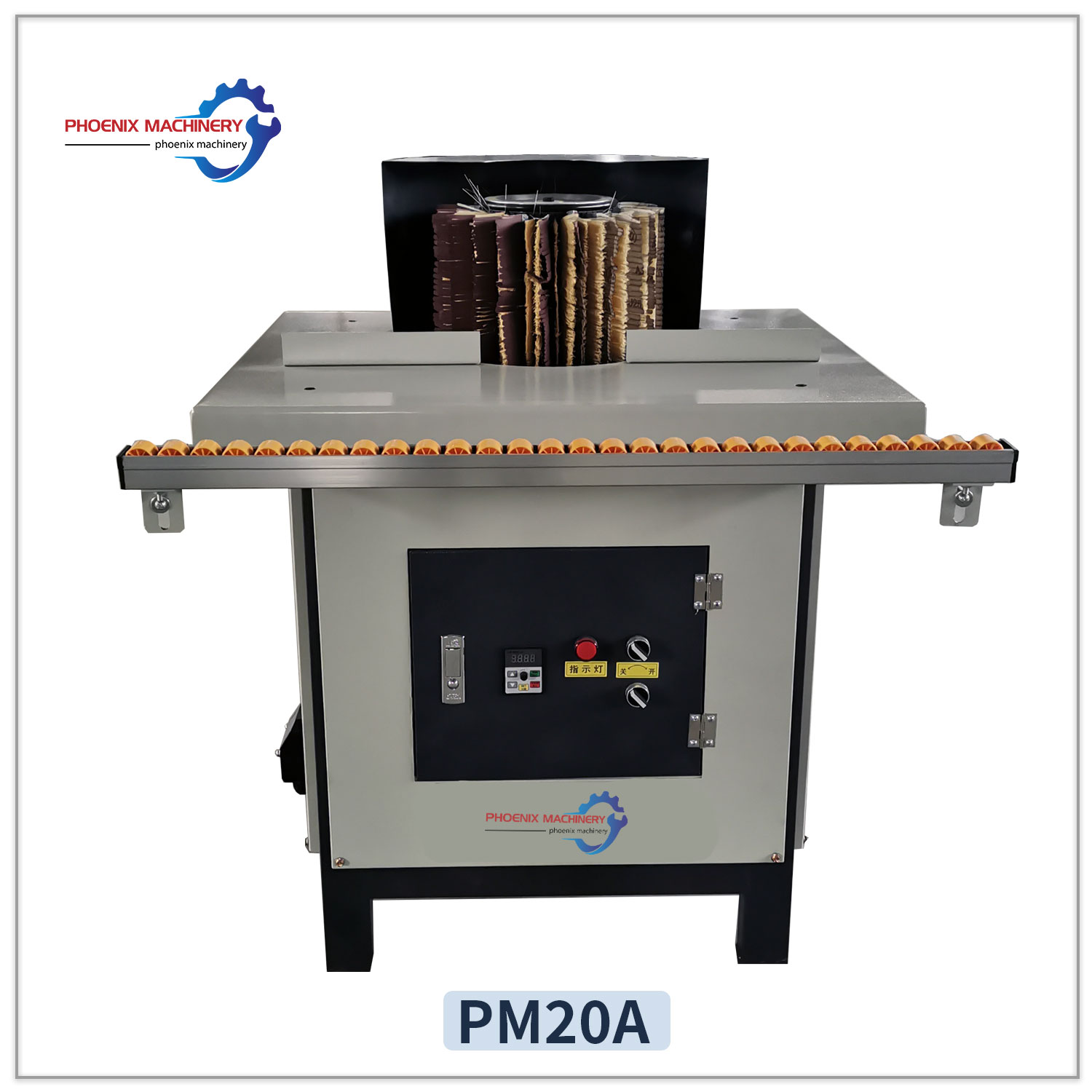 Wood Sanding Machine Drum Sander Brush Rollers Manual Polishing Machine for Small Furniture