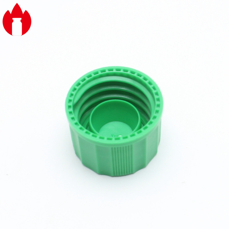18mm PP Material Plastic Screw Caps Blue / Green Color With Inner Plug