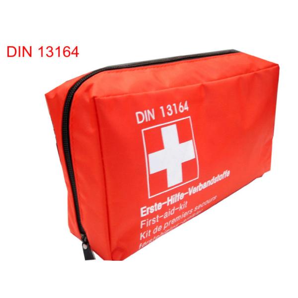 Hot Sale DIN 13164 First Aid Kit Factory OEM Car First Aid Kit Emergency Kit Red Green First Aid Kit