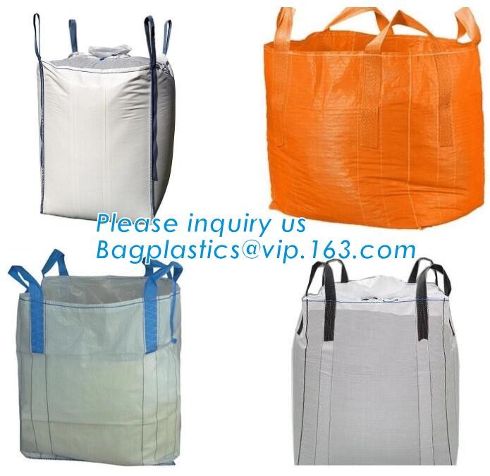 customizable PP u-panel baffle big bag /coated white woven PP jumbo bag/ventilated 4 panel baffle bag/all colors availab