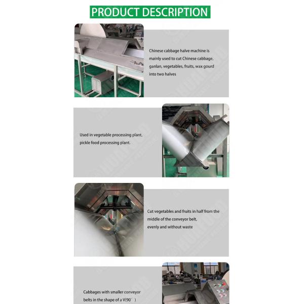 Sweet Melon Radish Apple Half Cutting Machine 1.87kw 150KG