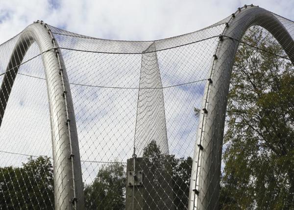 Quality Stainless Steel Aviary Wire Netting , Cable Braid Bird Enclosure Netting for sale
