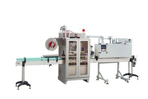 PLC HMI Automatic Shrink Sleeve Applicator Machine 800BPM Packaging