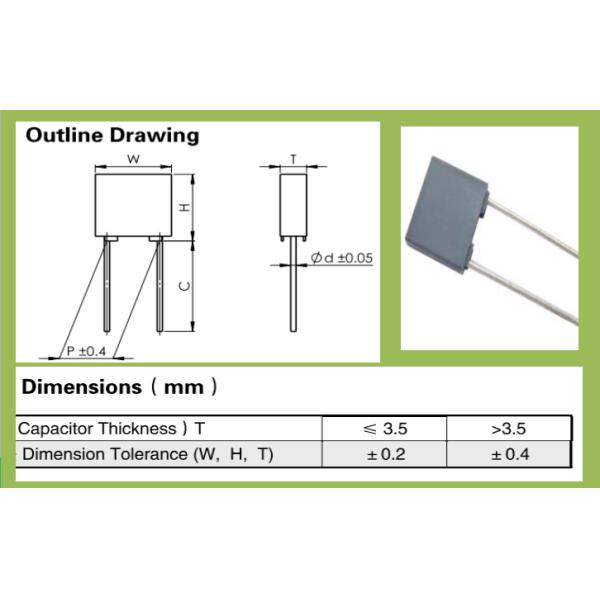 Durable Polyester Box Capacitor