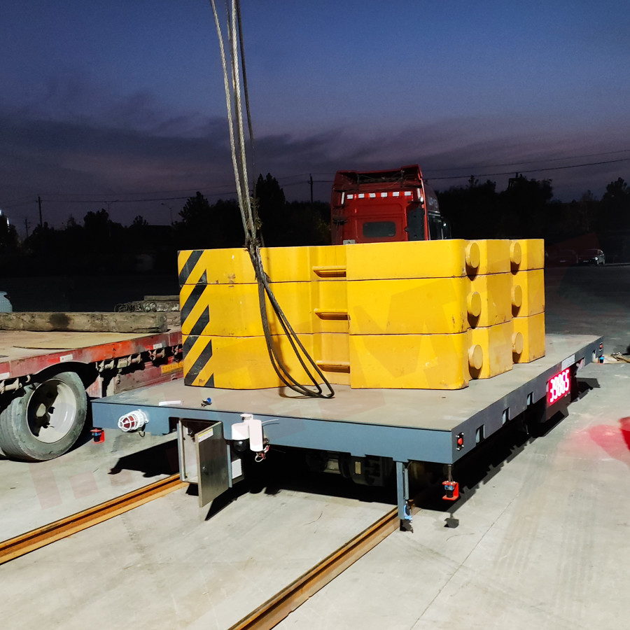 40 Tons Wireless Remote Control Rail Transfer Trolley For Molds Handling
