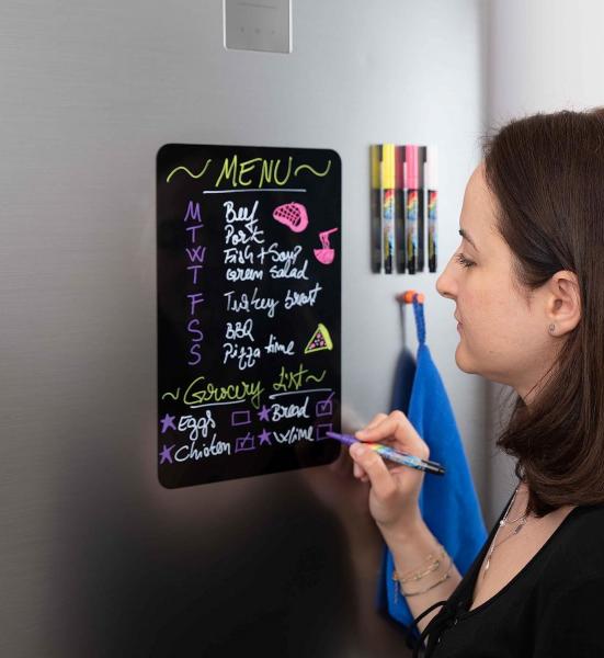 Quality Small Magnetic Dry Erase Blackboard With 5 Pens For Fridge FDA Approved for sale