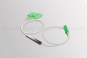 Passive Four Way Fiber Optic Splitter 900um Loose Tube For FTTH Network