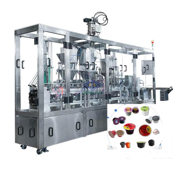 Sale speed Coffee Cup Powder Filling Machine with accuracy and 3500*800*1750 Dimensions