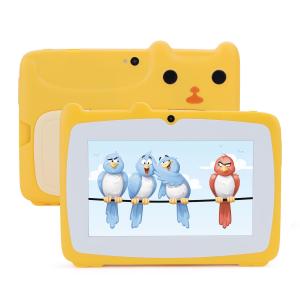 C idea 7 Inch Android Kids Learning Tablet 64GB+32GB Expandable Storage HD Dual Camera 2MP+2MP CM80 Yellow