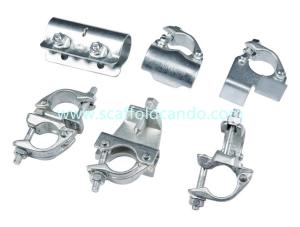 China Scaffolding drop forged double pressed fixed coupler swivel clamp beam girder coupler BRC coupler putlog sleeve 48.3mm on sale