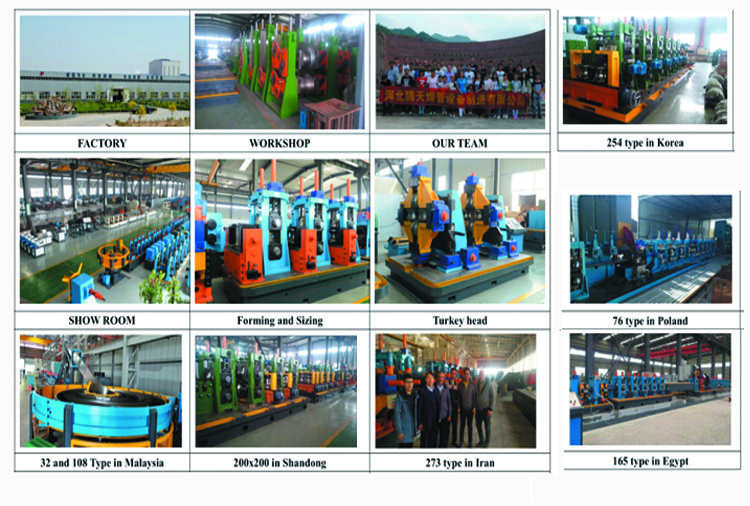 200x200mm One Roller Forming Automatic Tube Mill Equipment High Accuracy