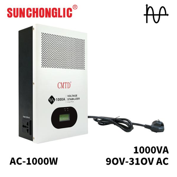 Quality 1000w Pure Sine Wave Stabilizer 220v AC Input 90V LCD Screen For Pumping Equipment for sale