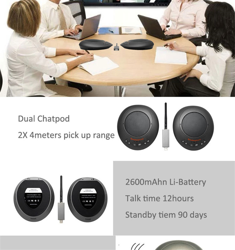 daisy chain 2x microphone Wireless microphone USB desktop computer microphone conference speaker