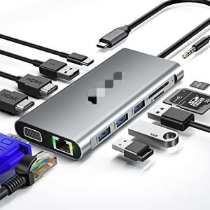 USB C Adapter 13 in 1 4K HDMI Hub Type C to HDMI 4K USB 3.0 2.0   PD Charging Converter
