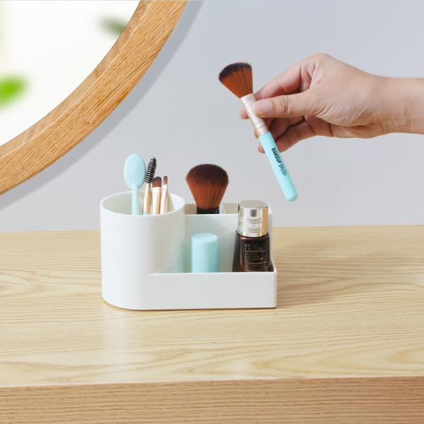 Quality Kids Candy Square Pen Tabletop Plastic Stationery Organiser for sale