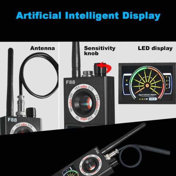 Portable 15m2 Anti Spy Finder RF Scanner Hidden Camera
