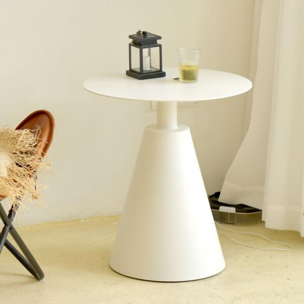 Quality High Temperature Baking Varnish Round Aluminium Garden Table 50*55cm for sale