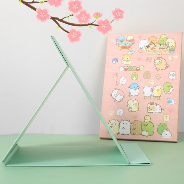 Custom Pocket Small Cosmetic Table Heart Shaped Mirror Packing method OPP bag Make-Up