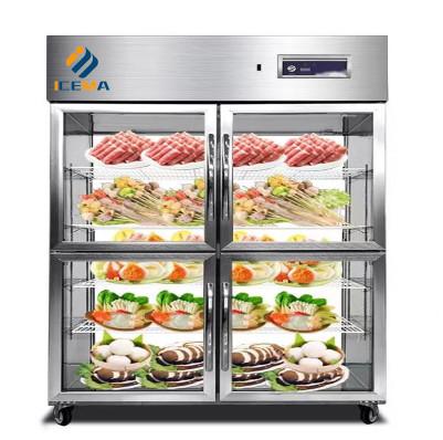 Quality 780L Kitchen Worktable Refrigerator Freezer With Four Doors for sale