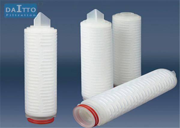 Quality Single / Double Layer Pleated Filter Cartridge Imported Polypropylene Membrane for sale