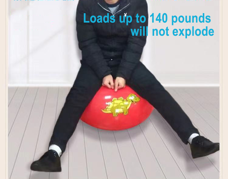 Unisex Ride Toys Kids Bouncy Hopper Jumping Inflatable Bouncer Ball