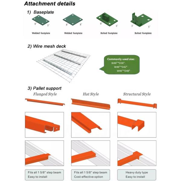 Teardrop Pallet Racking System for Warehouse Storage