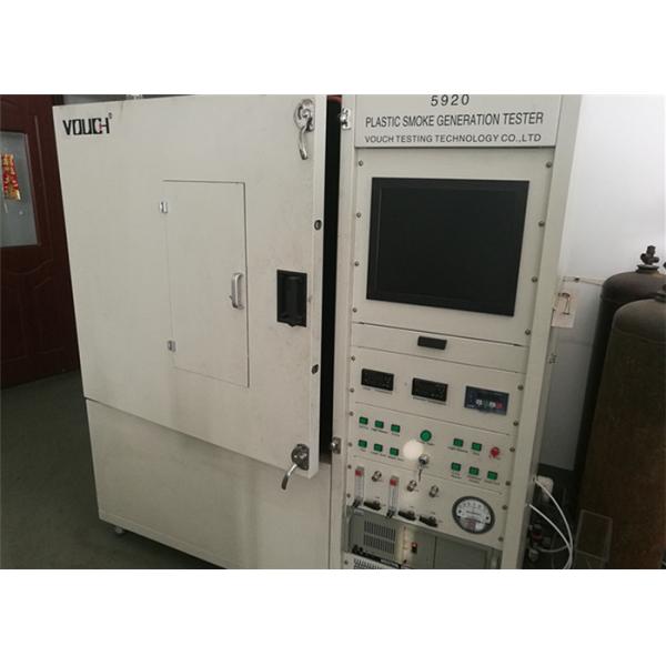 Building Material Smoke Density Test Apparatus , Vertical Flame Test Chamber Standard ASTM D2843