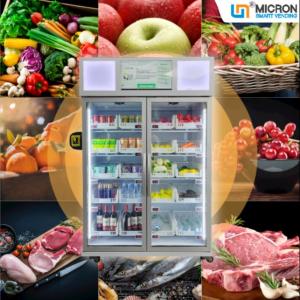 China Seafood Egg R290 Refrigerated Vending Machine Smart Fridge Vending With Card Reader wholesale