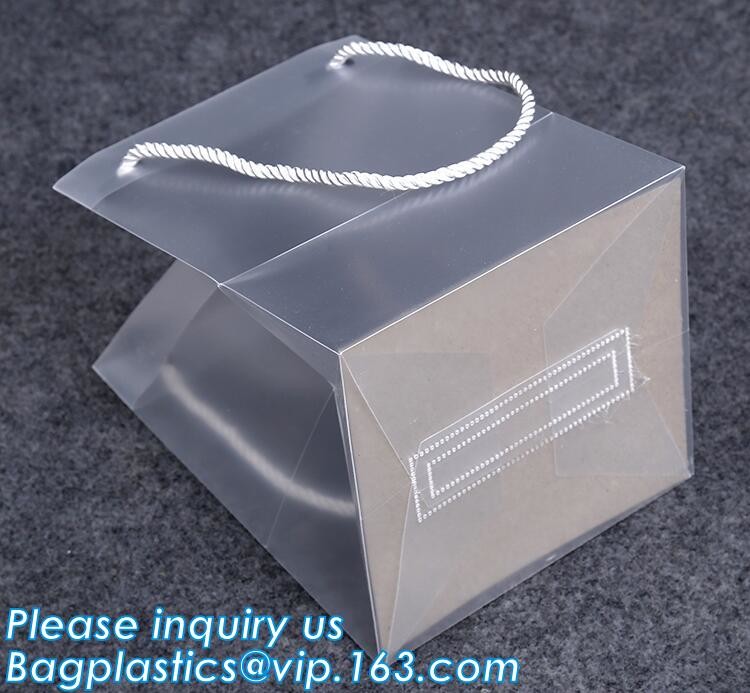 Promotional customized high quality soft loop plastic cloth bag,manufacturer custom soft loop handle polyethylene PE pla