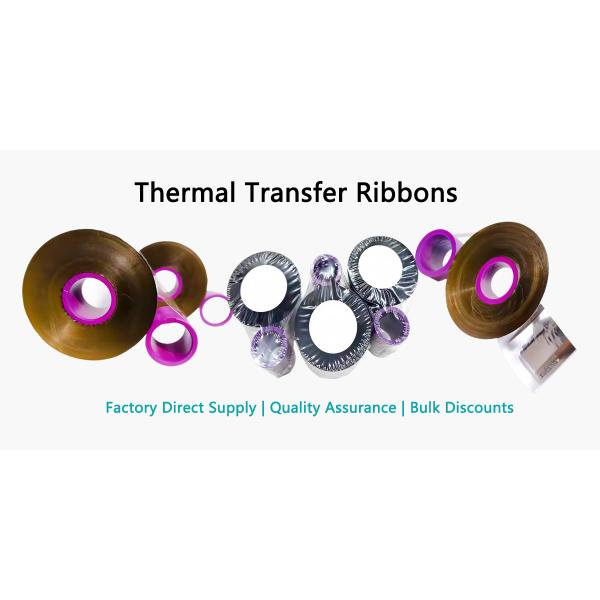 Customizable Thermal Transfer Ribbons Solvent Resistant Barcode Ribbon Roll