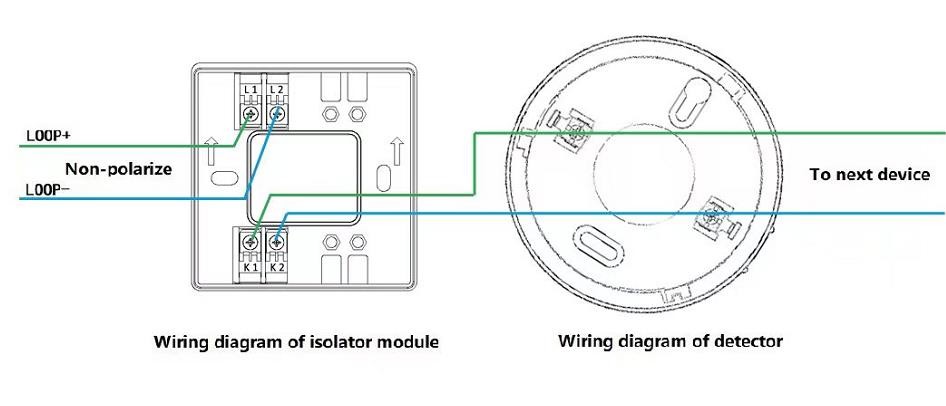 Addressable Fire Alarm System Isolator Module Protection Isolator Module for Intelligent Fire Alarm System