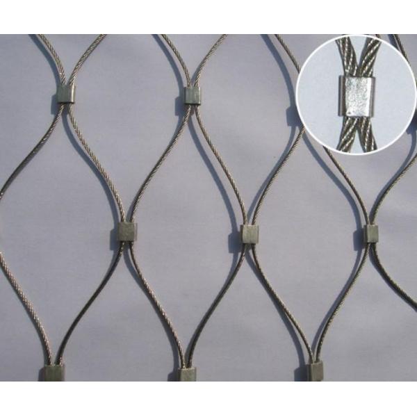 Facade Cladding Or Architectural Wire Mesh / Stainless Steel Cable Mesh