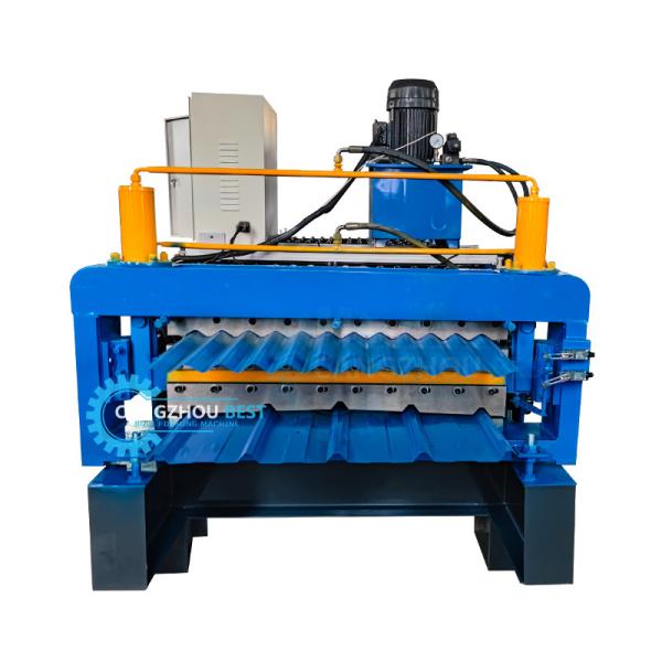 Quality House Building Double Layer Two Profiles Roof Sheet Roll Forming Machine for sale
