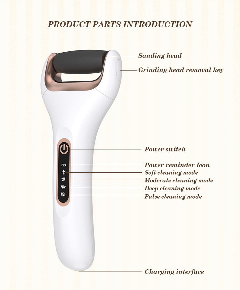 Wholesale Homeuse Automatic Foot Skin Care Electric Foot Scrubber Dead Skin Remover Foot Callus Remover