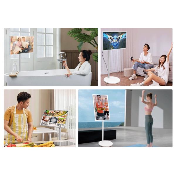 27 Inch Stand By Me TV with 178H/178V Viewing Angle and Android 12 System for Versatile Multimedia Use