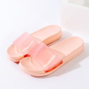 China Household Womens Open Toe Bedroom Slippers , Couple Washable Indoor Slippers wholesale