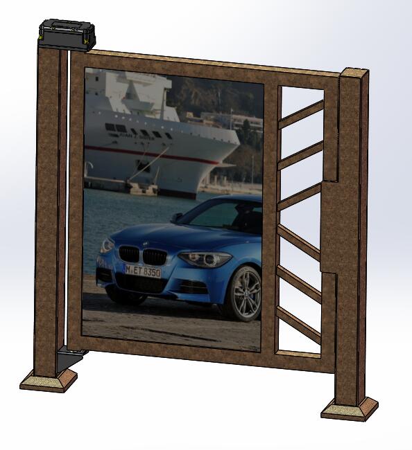 Smooth Access Control Swing Barrier Gate Turnstile 24V DC In Traffic Areas