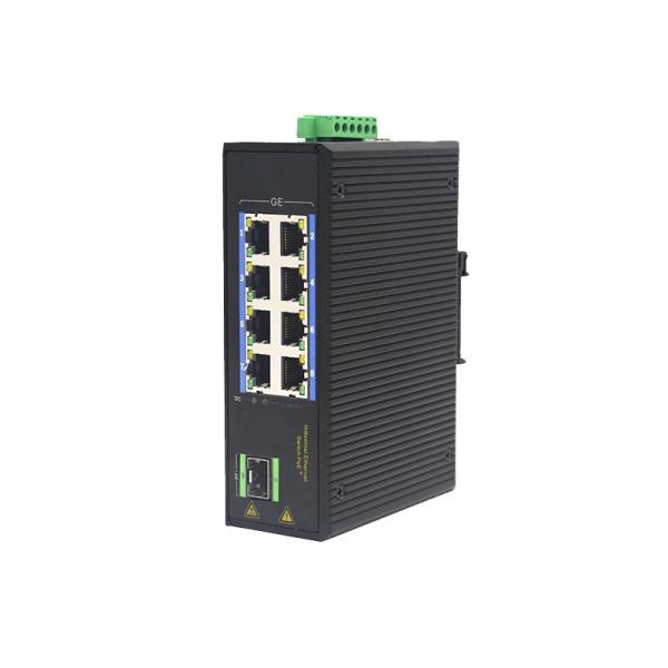 Quality 8 Port Industrial Ethernet Switch Tx RJ45 IEEE802.3 with 1 SFP port for sale