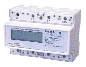 China Multi Tariff Three Phase Din Rail KWH Meter Digital RS485 Communication AMR System wholesale