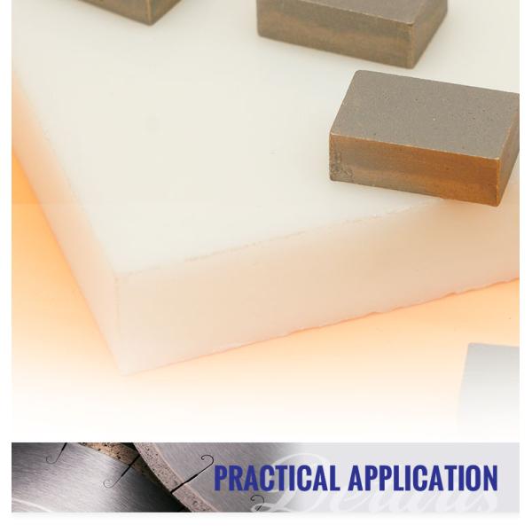 Sintered Diamond Segment for Indonesian Lava Stone Cutting High Frequency Brazed