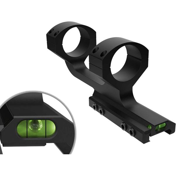 Lightweight 30mm Scope Mount With Integrated Level Bubble Slim Profile