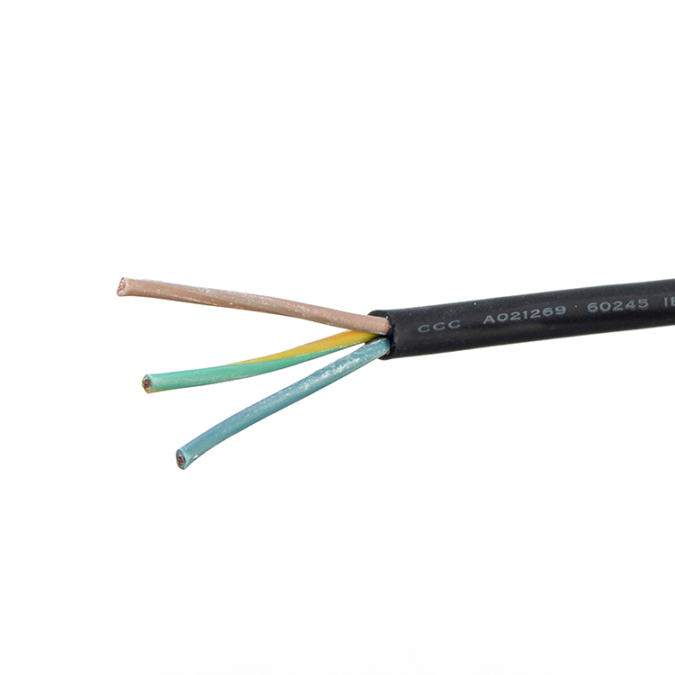 Vde Waterproof Rubber Sheath Cable Flexible Insulated 3 Core 0.75 1.0 1.5 2.5mm for Cable Stator Pump Flexible and Durable