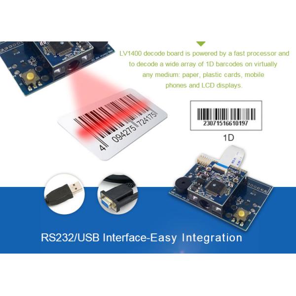 Mini Size 1D Barcode Scanner Module LV1400 Integration Into POS / Data Terminals