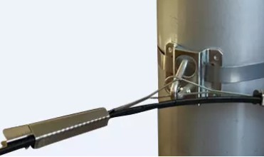 Tension Clamp Outdoor Installing Ftth Fitting High Tension Cable Clamp