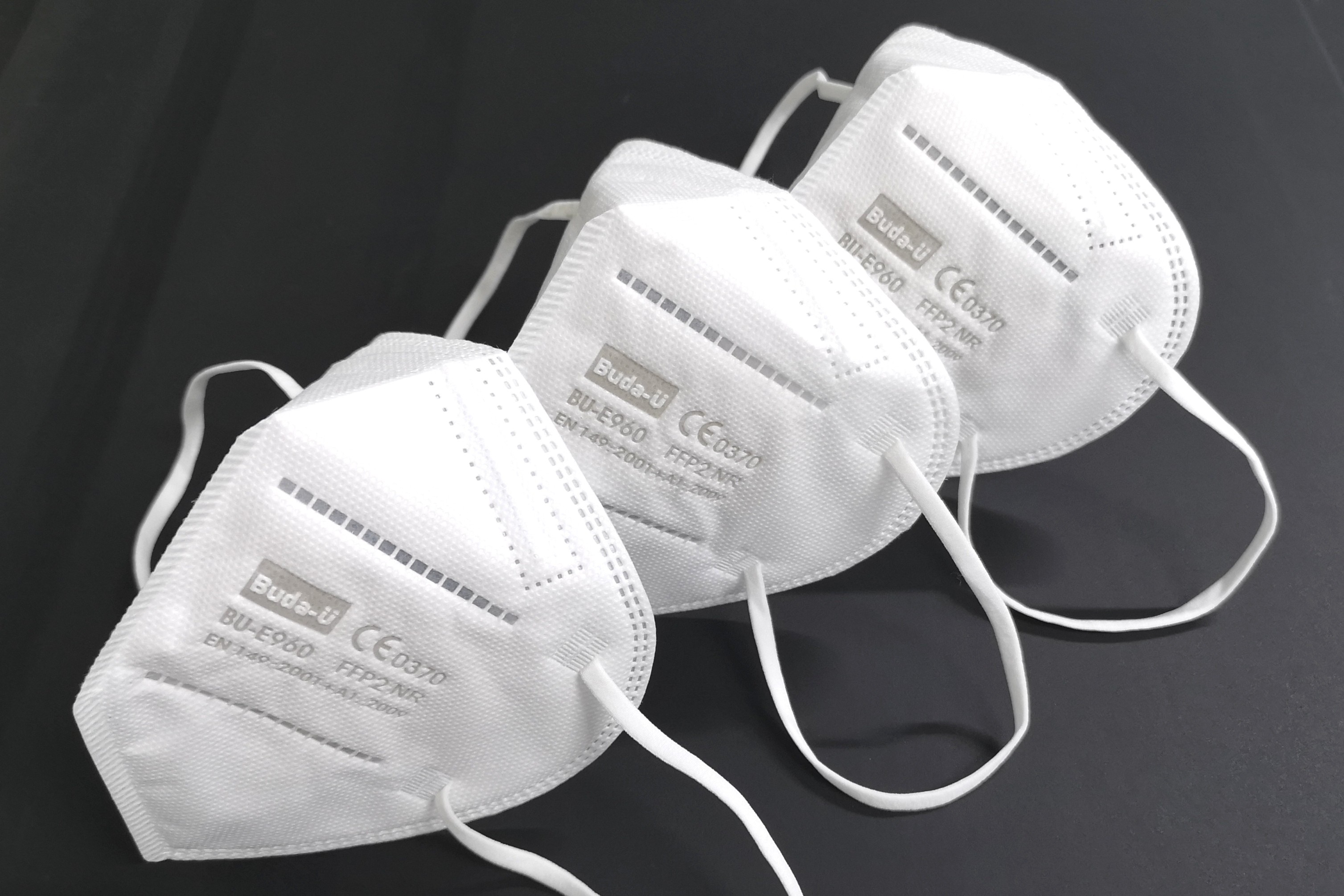 FFP2 Face Mask Respirator , FFP2 Particles Filtering Half Mask , Speical Design With Embossing Print